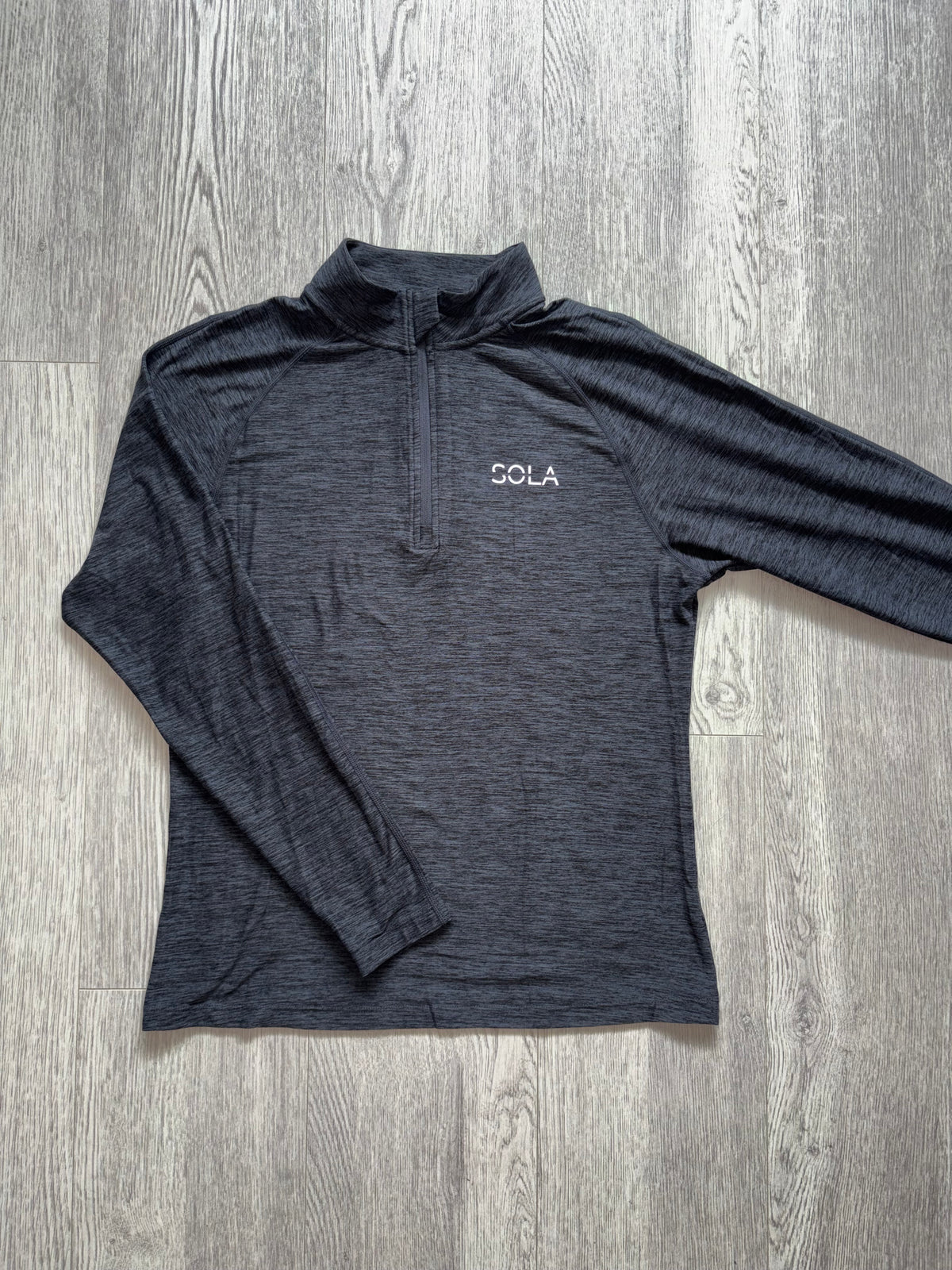 Quarter Zip in Grey